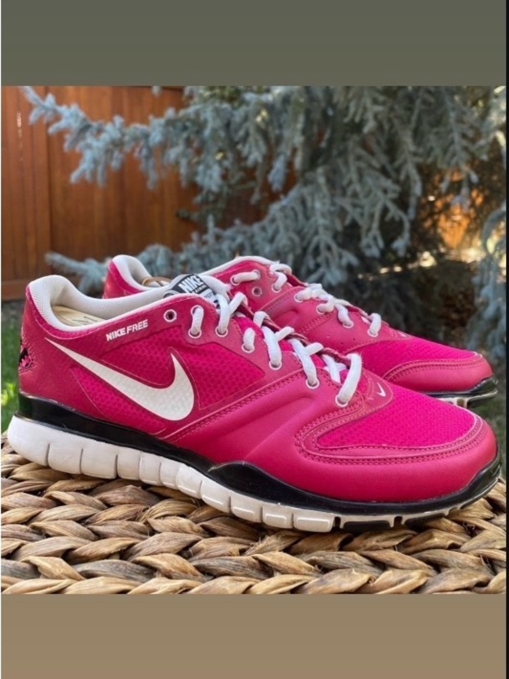 Nike Free Training Hyper TR Free 396106 Bold Pink Black & White Training Shoes
